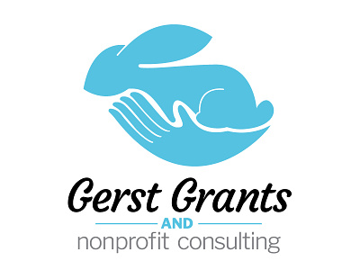 Gerst Grants - nonprofit bunny logo animal logo bunny illustrated illustrator nonprofit logo rabbit