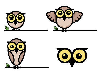 Owlets Mascots ai birds illustration illustrator owls