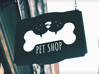 Logo design for pet shop art beautiful branding design flat icon illustration logo negative space pet shop vector