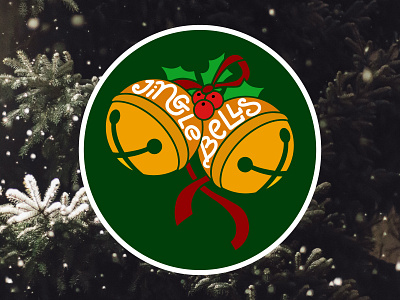 Christmas sticker "Jingle Bells"