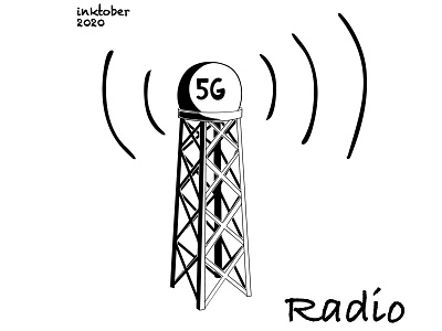 Inktober 2020. Day 4. Radio