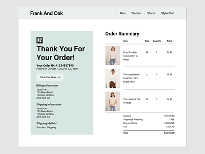 017 Email Receipt dailyui dailyuichallenge email receipt ui