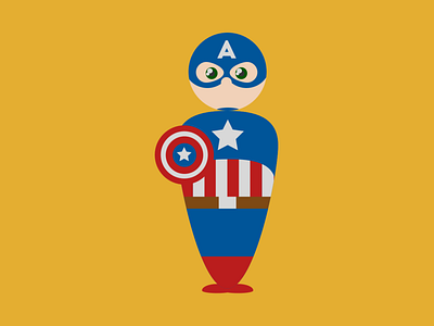 Cap America captain america cute inner hero marvel superhero