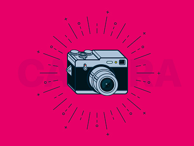 Classic camera design icon illustration vector