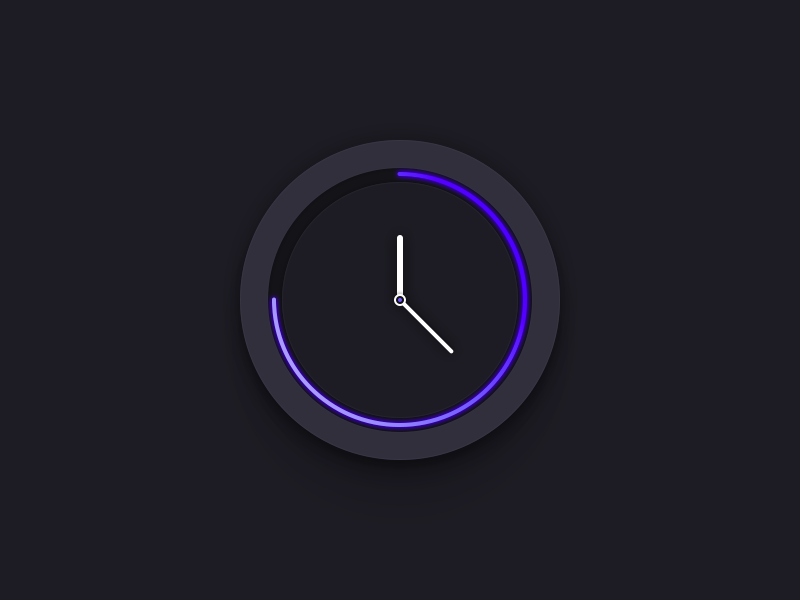 Clock by Eric Meng on Dribbble