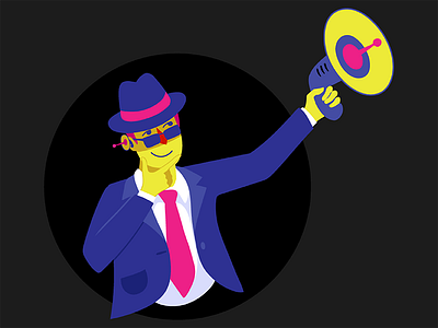 Investigator colorful illustration investigator spy vector