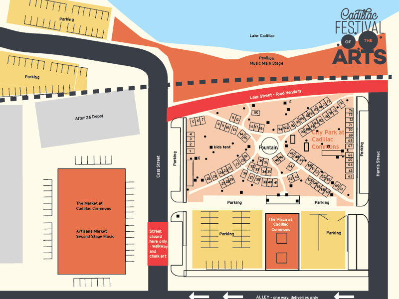 Cadillac Festival of the Arts Vendor Map by Danielle Renwick on Dribbble