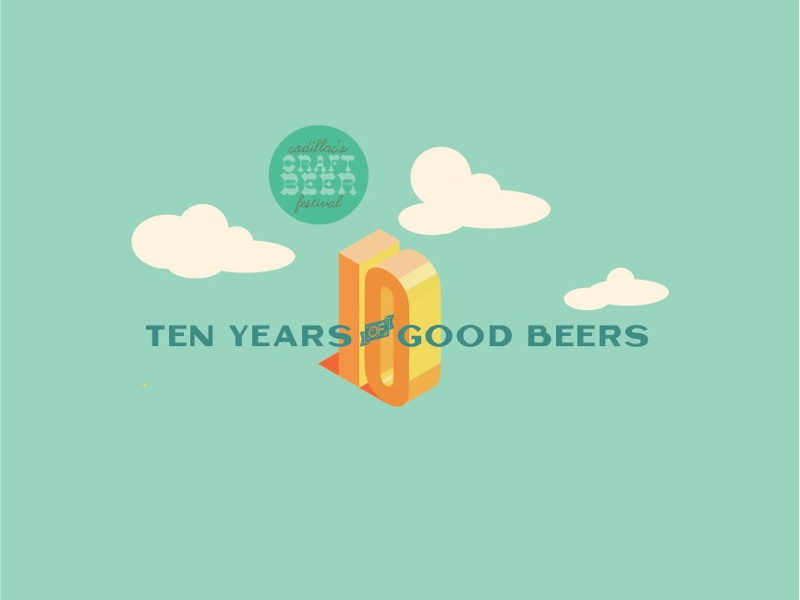 Craft Beer Fest Poster illustration graphic design event promo event design pure michigan fall festival adobe illustrator isometric illustration beer art craft beer