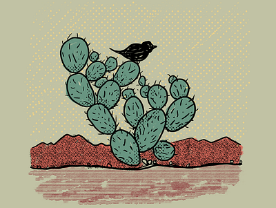 Cactus Series - Image 4 cactus desert drawings design graphic designer hand drawn illustration illustration series lettering michigan procreate vector