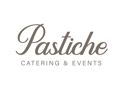 Pastiche branding design logo typography