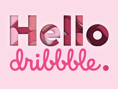 Hello Dribbble! debut design designer firstshot graphic design illustrator pattern photoshop texture
