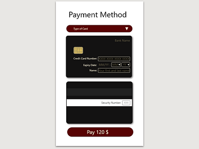 Credit Card Payment DailyUI002 creditcard dailyui dailyui002 payment