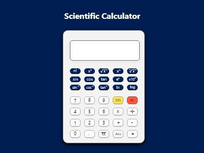 Scientific Calculator calculator dailiyui dailyui004 scientific
