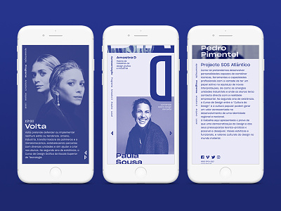 Dia D: Design Talks — Event Mobile Web Page blue duo tone duotone ui ux web design