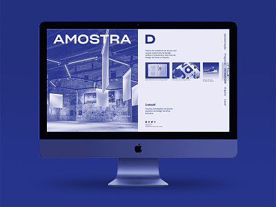 Dia D: Design Talks — Amostra D Web Page blue duo tone duotone ui ux web design