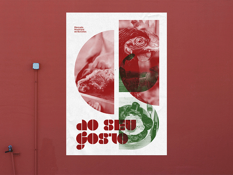 Barcelos Municipal Market — Poster Series branding color design fields grid identity multiply organic poster stencil typography