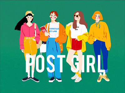 Post Girl illustration