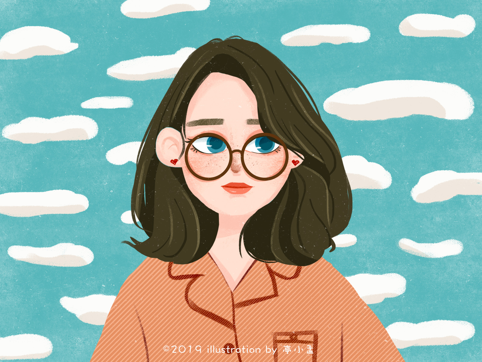 self-portrait by LL亭小孟 on Dribbble