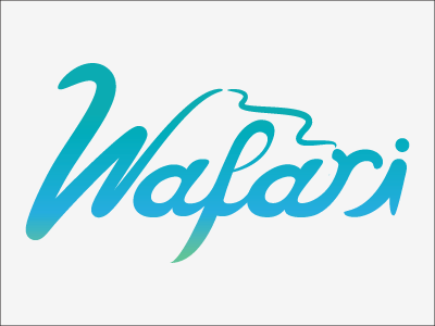 Wafari custom typeface