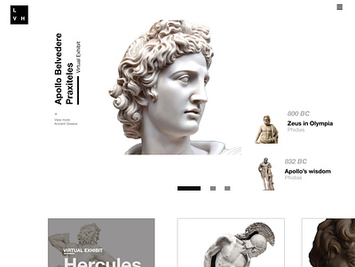 Virtual Museum design ui web web deisgn website