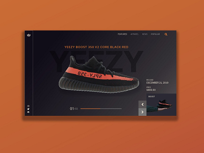 Featured Yeezy ui web web design website