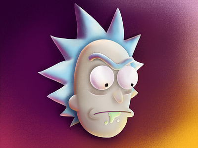 Rick (Rick And Morty) by Pavel Iakhnik on Dribbble