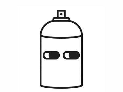 Spray can icon illustrations