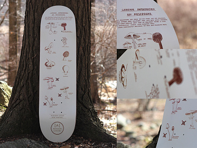 Survival Series Mushroom Board deck mushroom mushrooms outdoors skate skateboard survival woods