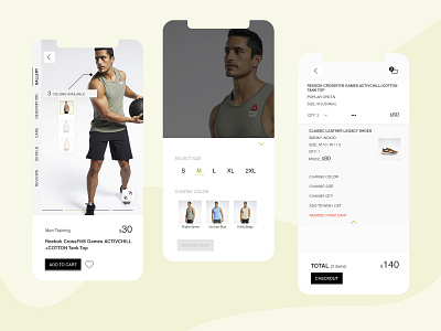 sport shop app add to cart app app design ios minimal mobile mobile app mobile design online shop shop shopping shopping app sport ui design