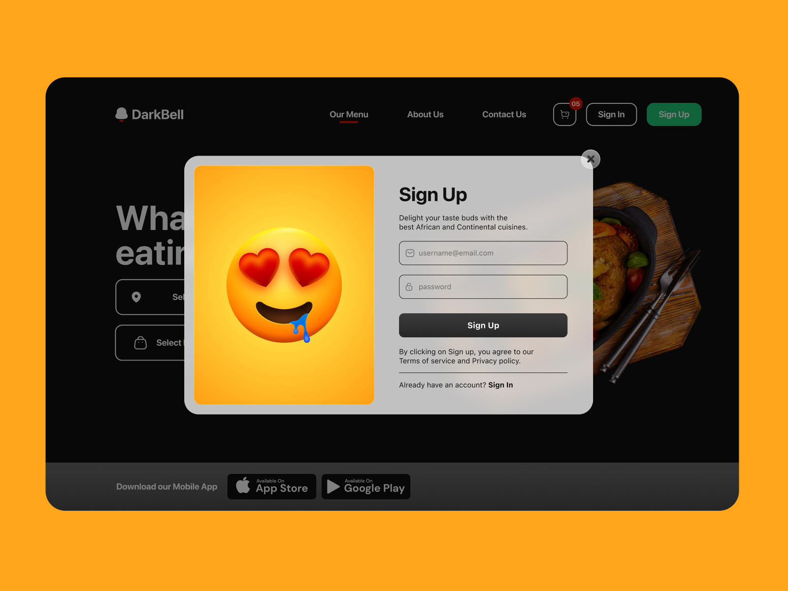 Sign Up Pop-Up by Olawale on Dribbble