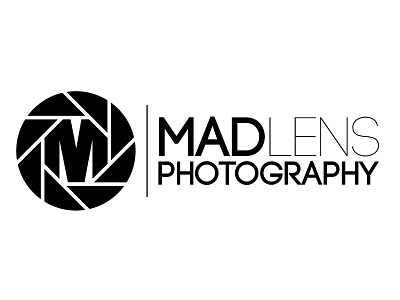 Mad Lens Photography branding design illustration logo minimal vector