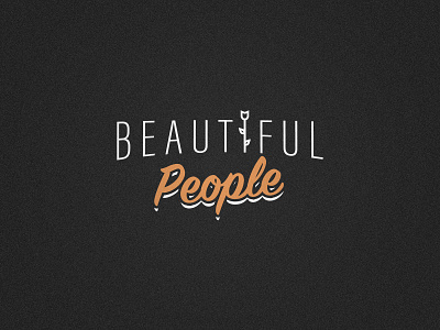 Beautiful People (YouTube Channel) branding design logo minimal typography vintage