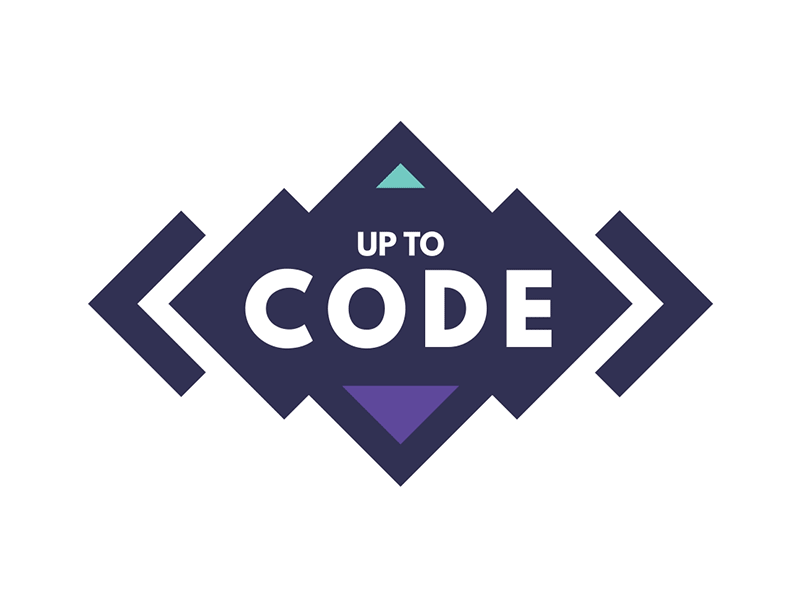 Up To Code - Hackathon Logo Concept animation brackets code designathon illustration inspiration logo
