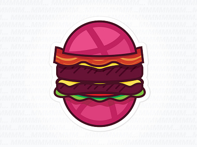 The Double Dribbble Bacon Cheesebbburger