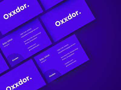 Oxxdor members business card design branding business card print design