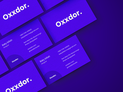 Oxxdor members business card design