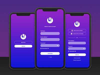 Sign Up UI interaction design ui visual design