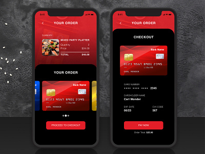 Credit Card Checkout UI