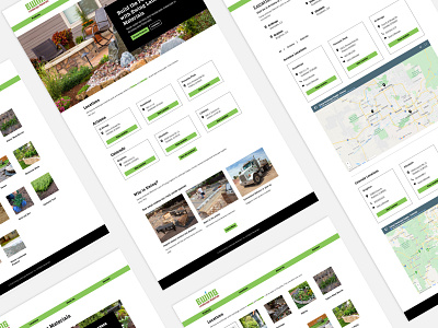 Ewing Landscape Materials Website graphic design ui visual design webdesign