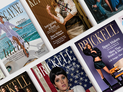 Brickell & Key Biscayne Magazines editorial design graphic design lifestyle magazine magazine magazine design