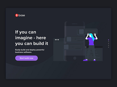 8Base - Landing Page Concept illustration landing page concept webdeisgn