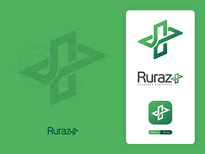 Ruraz+ brand branding design illustrator logo logo design