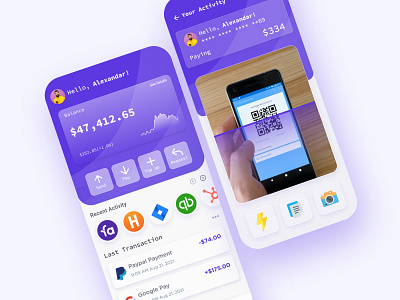 Crypto, Financial Wallet App feature intregrate crypto app crypto wallet app dailyuichallenge financial app mobile app money app ui