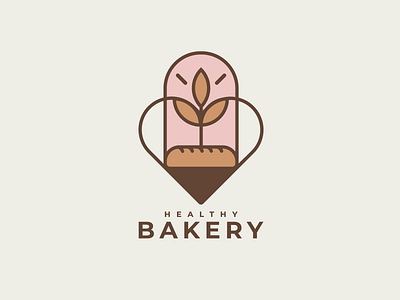 Healthy Bakery bakery brand branding design graphic design healthy logo pastry