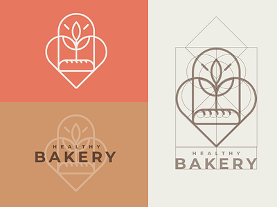 Healthy Bakery bakery brand branding design graphic design healthy identity logo pastry