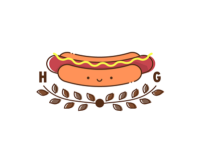 Hot icon Dog design food hotdog icon illustrator tag