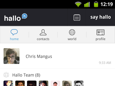 hallo for Android android app hallo navigation ui voice app