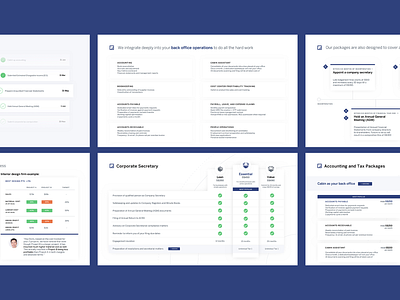 Sales Deck accounting blue deck deck design slides