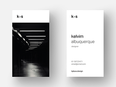 business card — k+s brasilia business card card minimal minimalist monochromatic pb unb universidade de brasilia