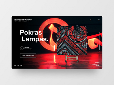 Pokras Lampas app design flat typography ui ui ux design ux ui web website